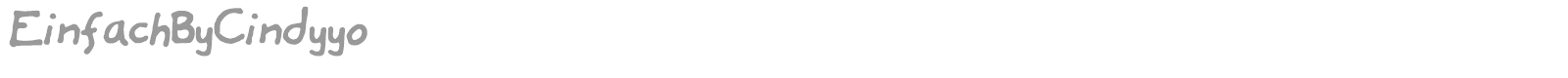 Einfach font preview